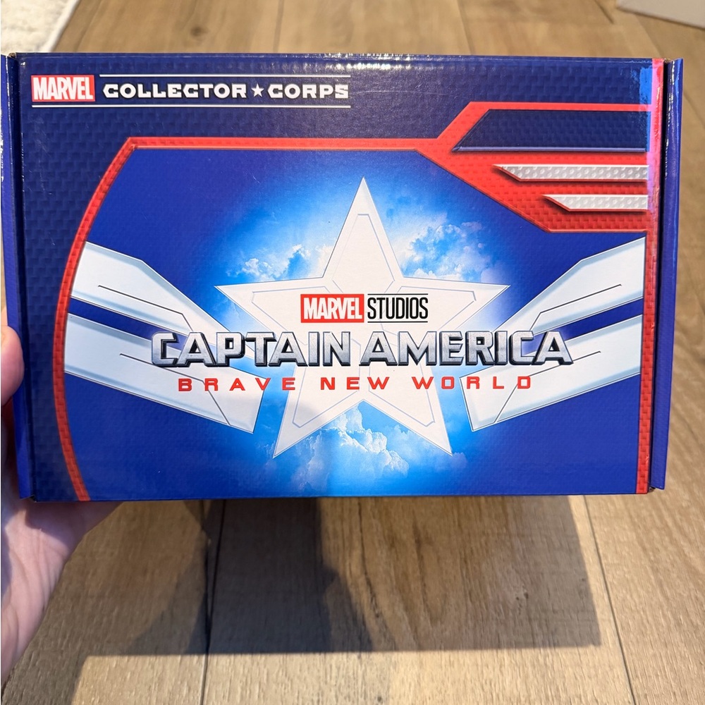 New Captain America Brave New World Funko Marvel Collector Corps Box Size Medium